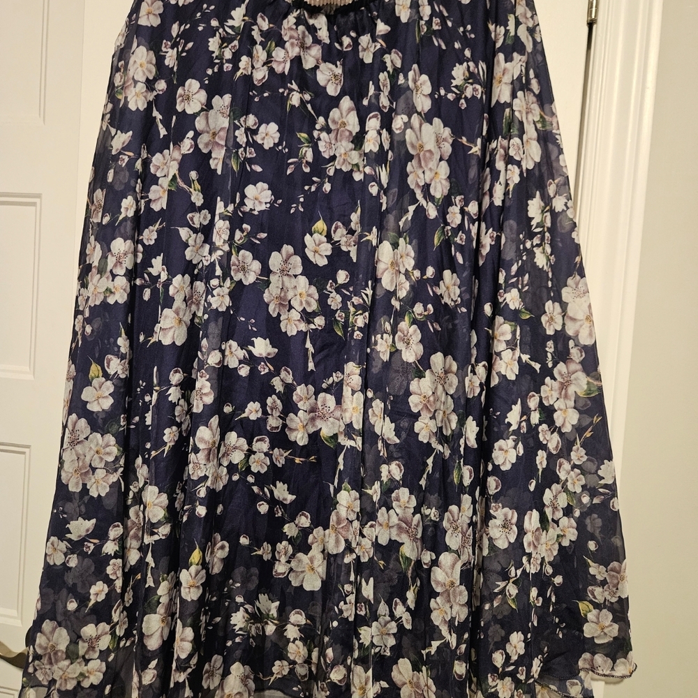 Floral purple Skirt